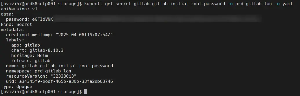 Récupération du password root