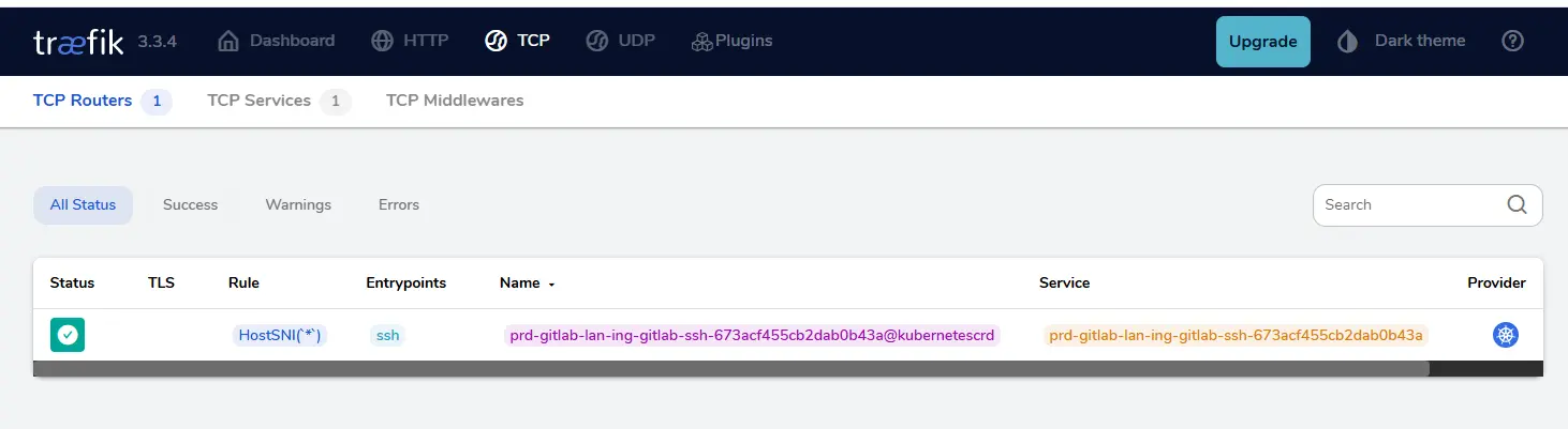 Controle du routage