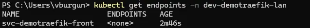 Service sans Endpoint