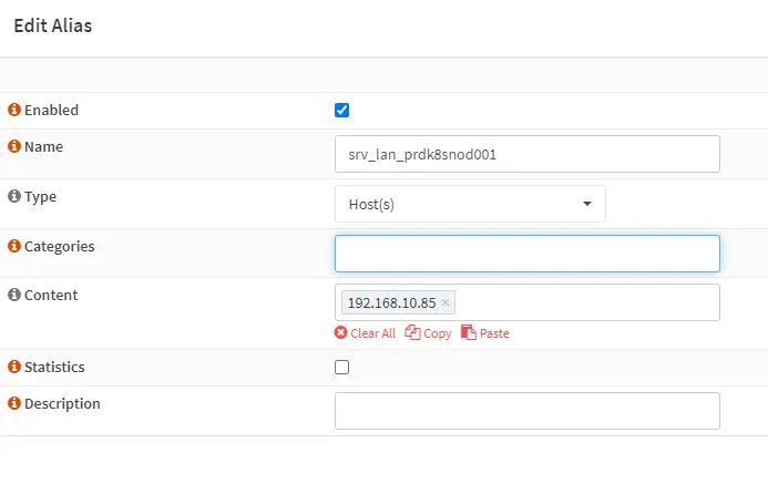 Mise à jour de la configuration firewall entre mon LAN et ma DMZ