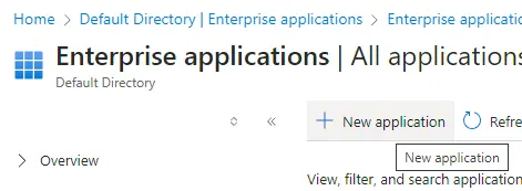 Création de l'application d'entreprise