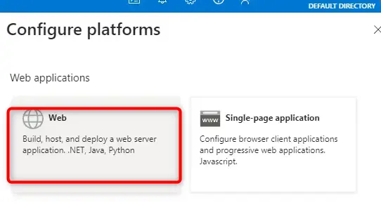 Choix d'une application web