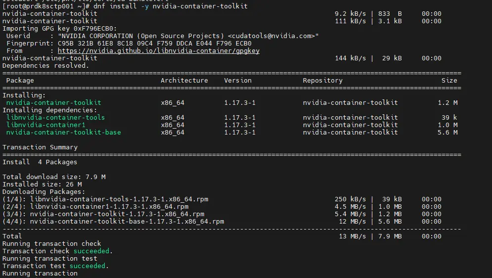 Installation des container toolkit