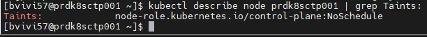 Taint par défault sur le control plane