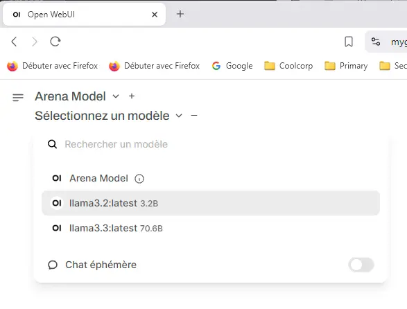 Sélection du modèle