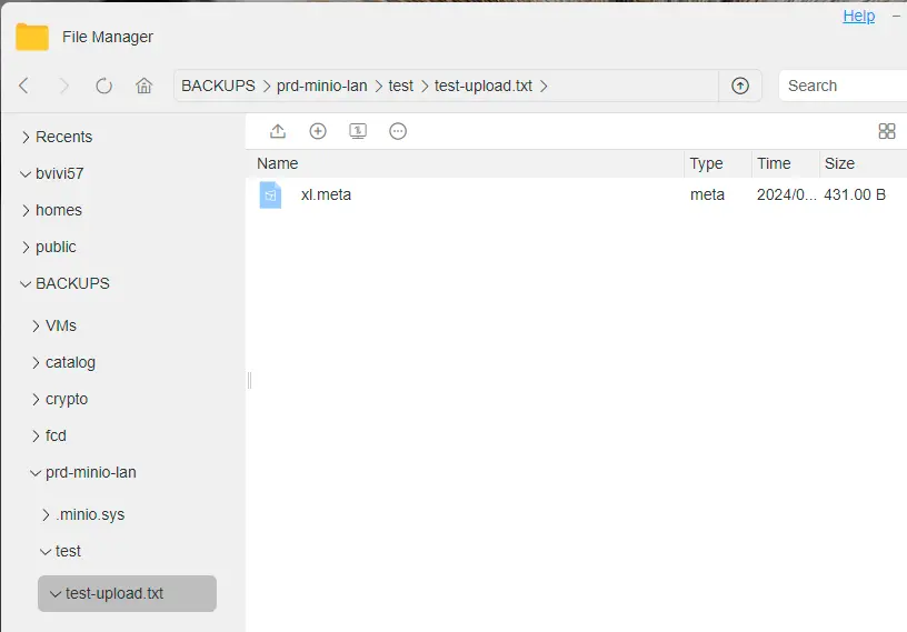 Format de fichier sur le NAS