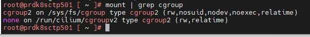 Prise en compte de cgroup