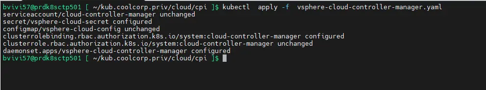 Mise à jour du CPI vSphere
