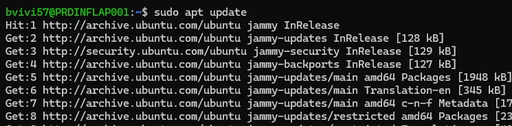 apt update