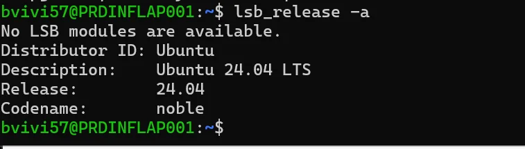 Controle de la version de Ubuntu