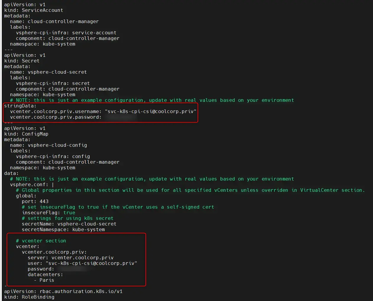 Contenu du fichier vsphere-cloud-controller-manager.yaml