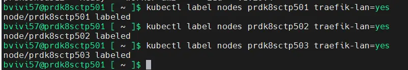 Labélisation des control plane pour le support de traefik en LAN