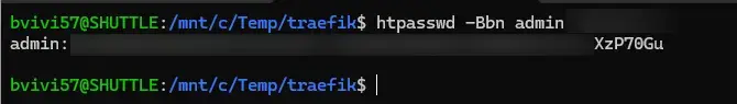 Génération du login/password