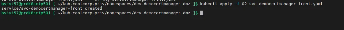 Application du second fichier