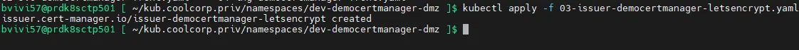 Deploiement du Issuer