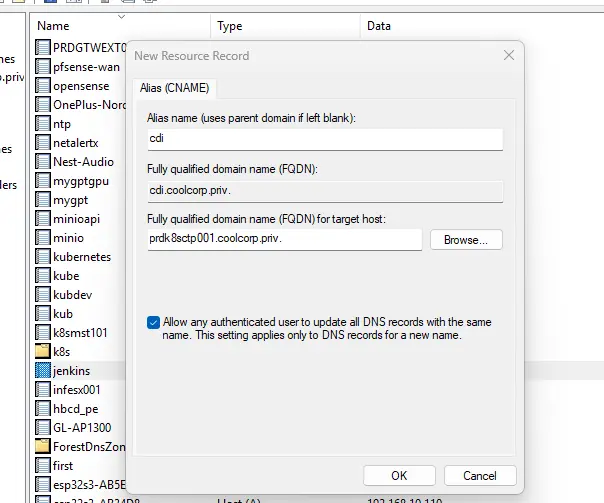 Controle du DNS