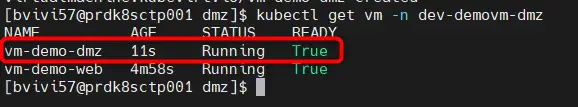 Listing des VMs
