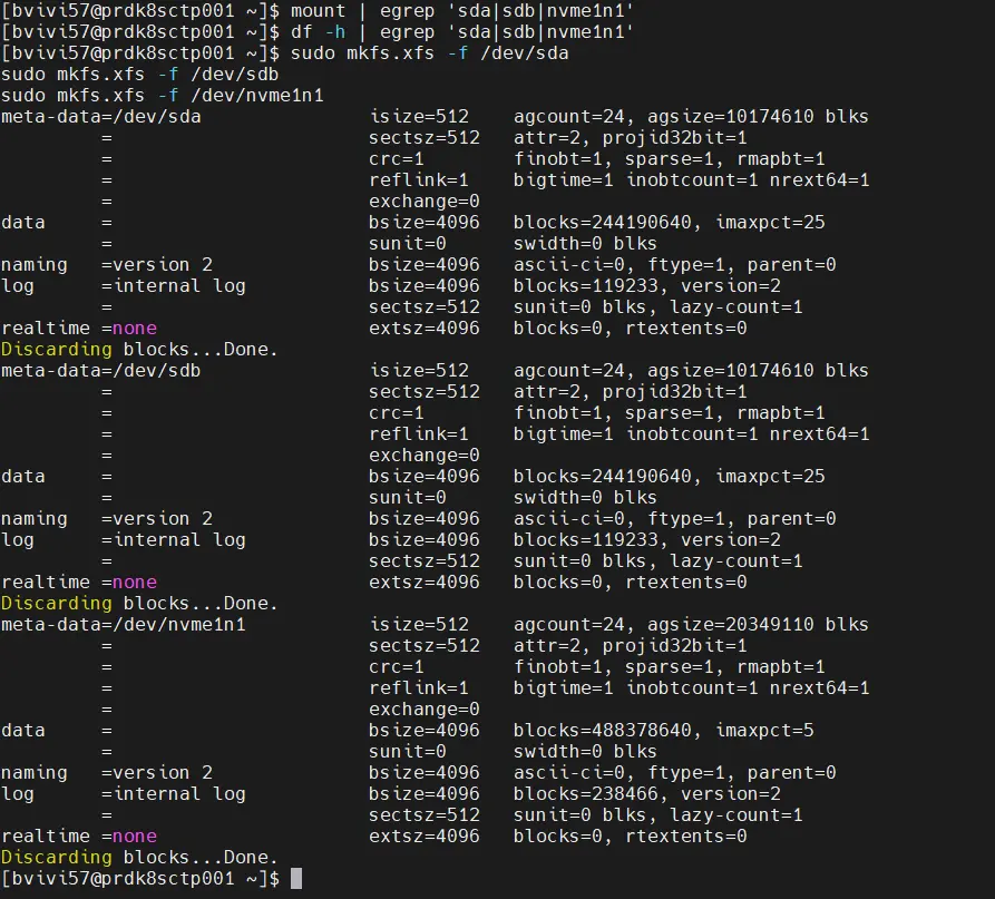 Formatage des disques