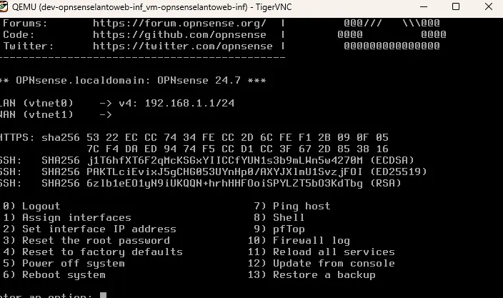 Configuration OPNsense