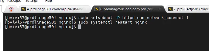 Configuration SElinux pour NGINX