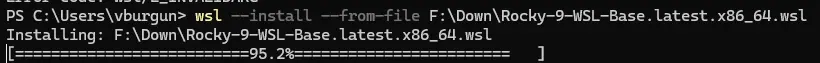 Installation de l'image rockylinux