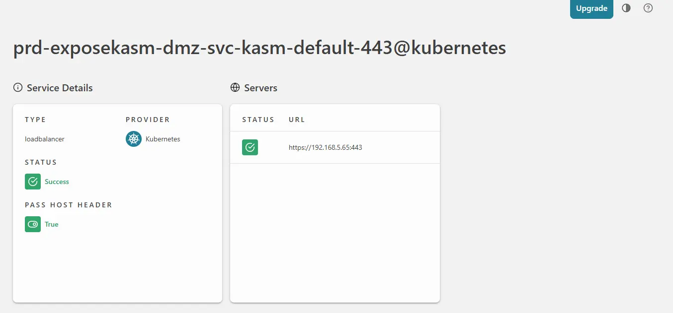 Visualisation du routage dans Traefik