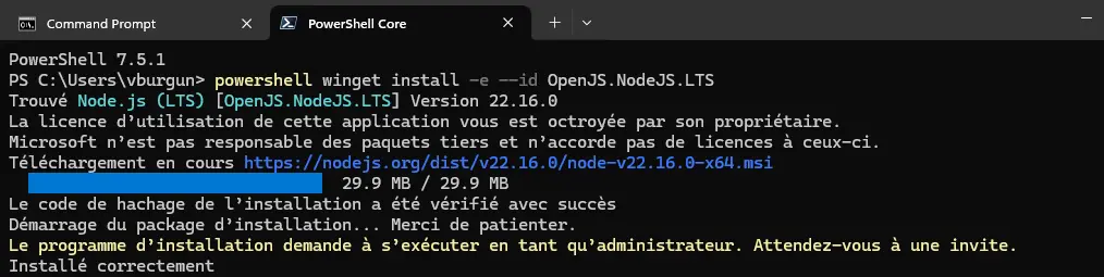 Installation de NPM