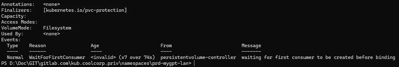 Controle du pvc