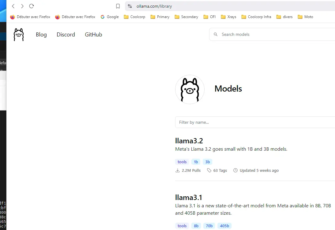 Recherche du modèle