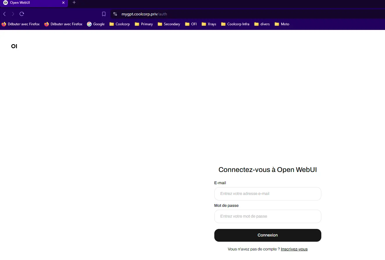 Création du compte