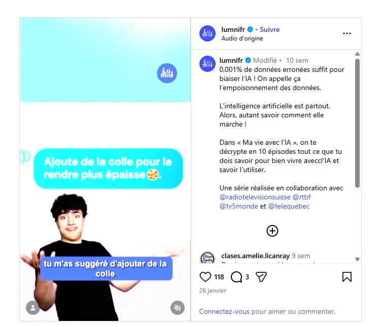Exemple d'empoisonnement cognitif