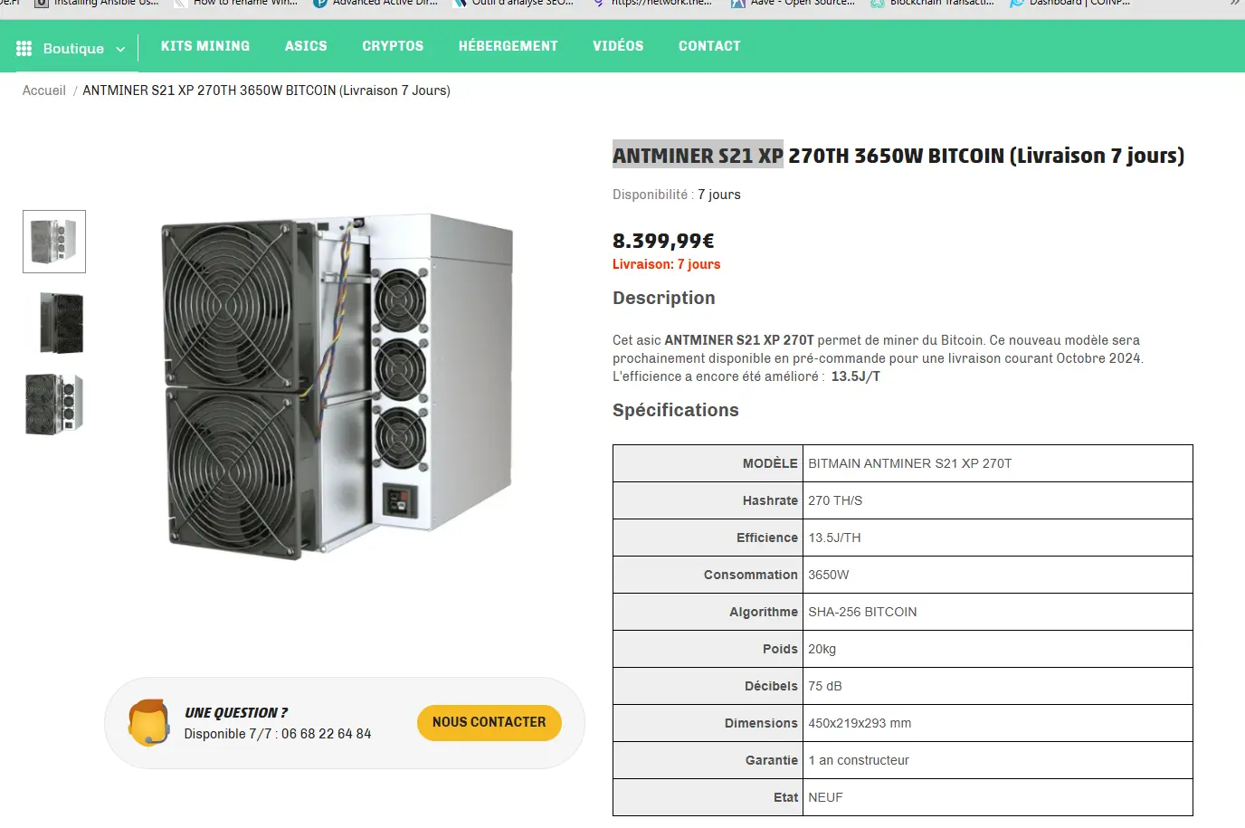 ANTMINER S21 XP