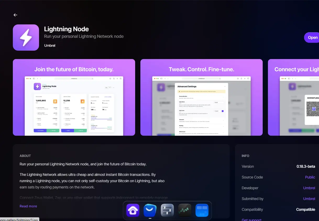 Installation de Lightning Node