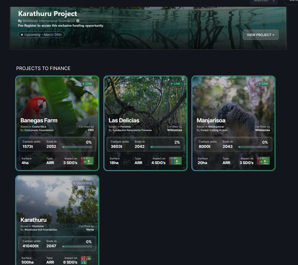 Les projets Carbonable