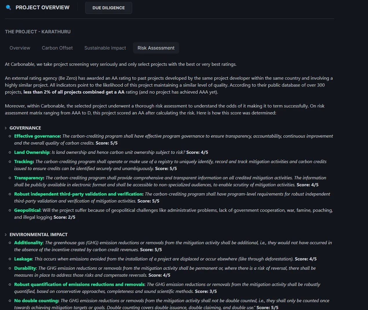 Classification des risques