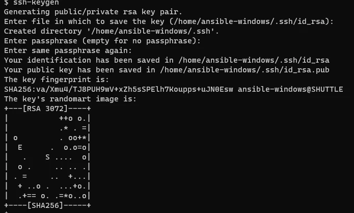 Generation clefs SSH