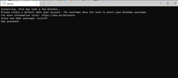 initialisation de WSL
