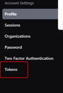 Création d'un token