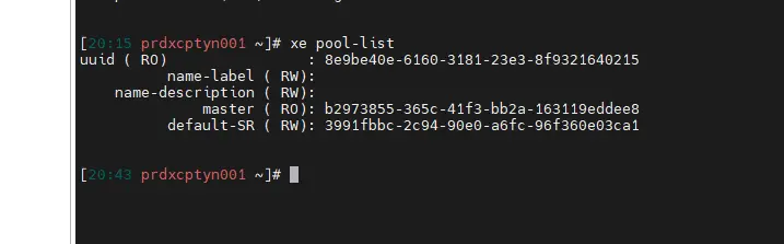 Lister les pools avec la CLI