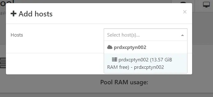 Ajout d'un serveur au pool