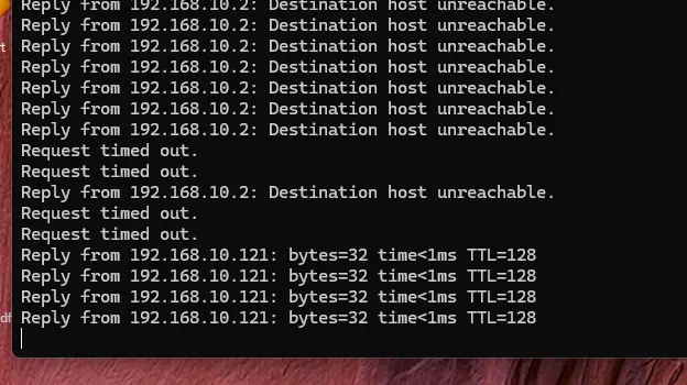 La VM répond de nouveau après 2 min 30