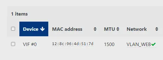 Confirmation du changement réseau