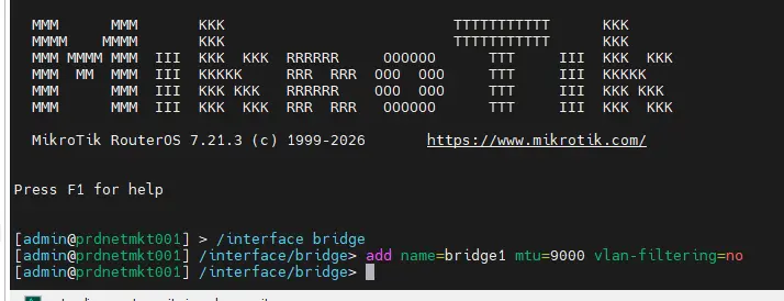 Création du nouveau bridge