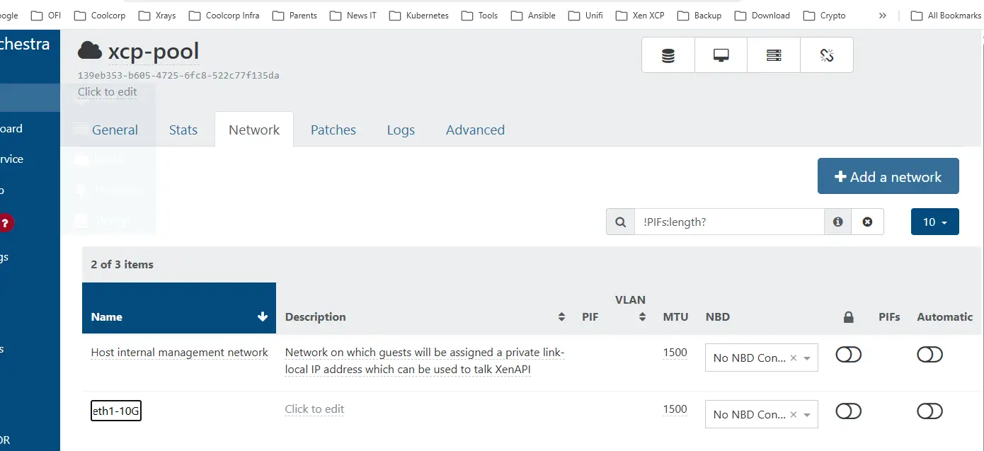 Renommage de l'interface