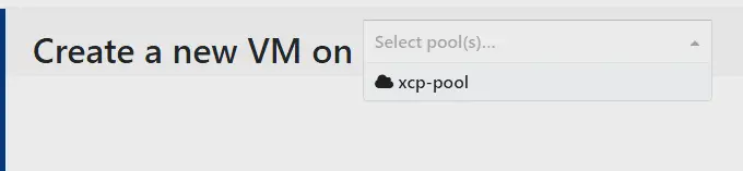 Création d'une nouvelle VM