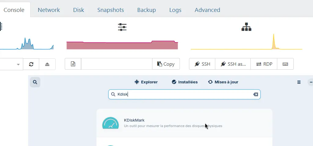 Présence de KdiskMark