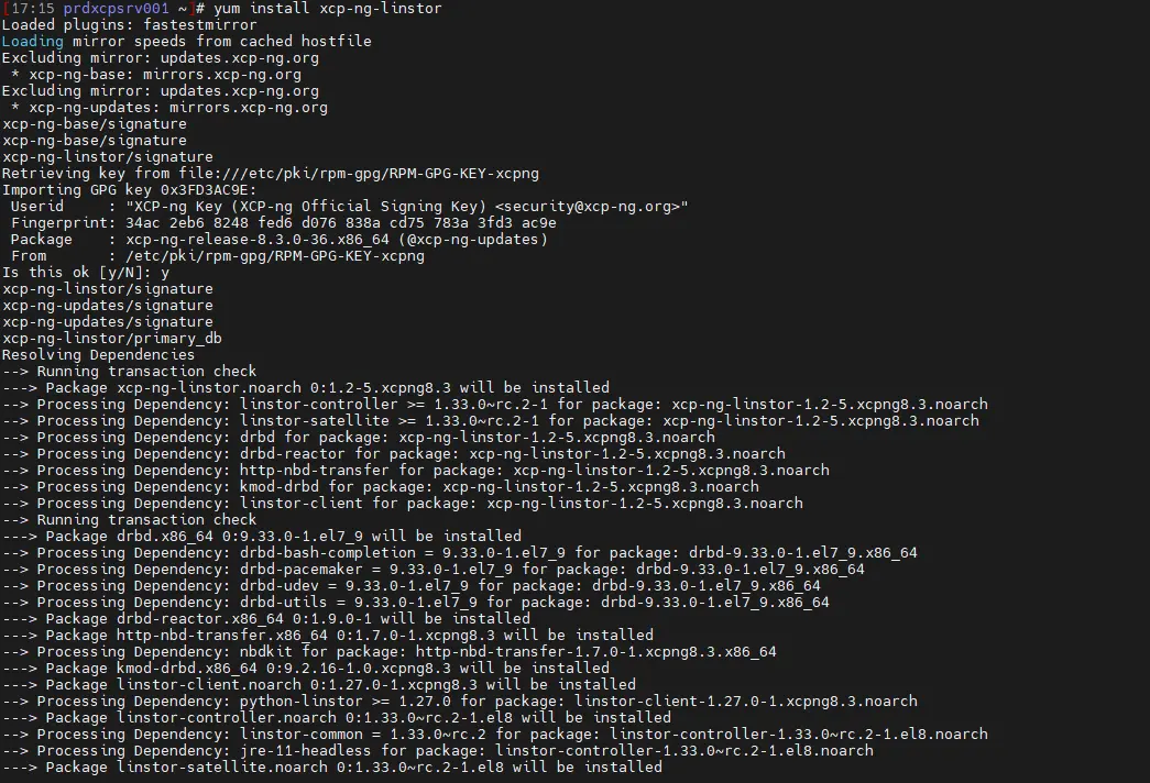 Installation des packages