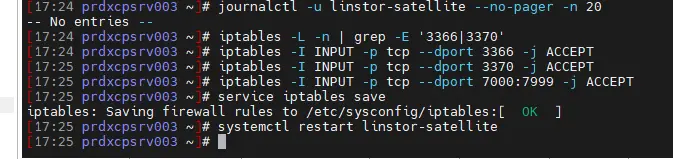 Ouverture des ports iptables