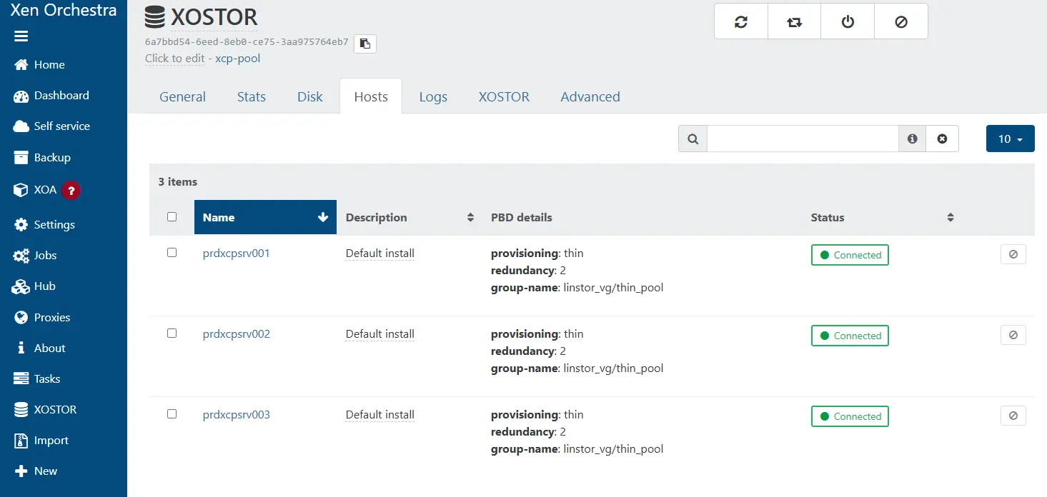 Mappage à tous les serveurs