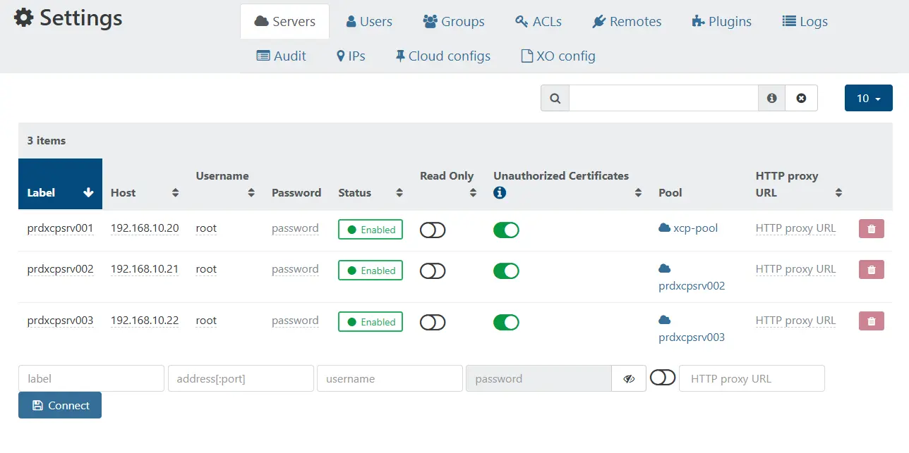 Seul le pool de prdxcpsrv001 nous intéresse